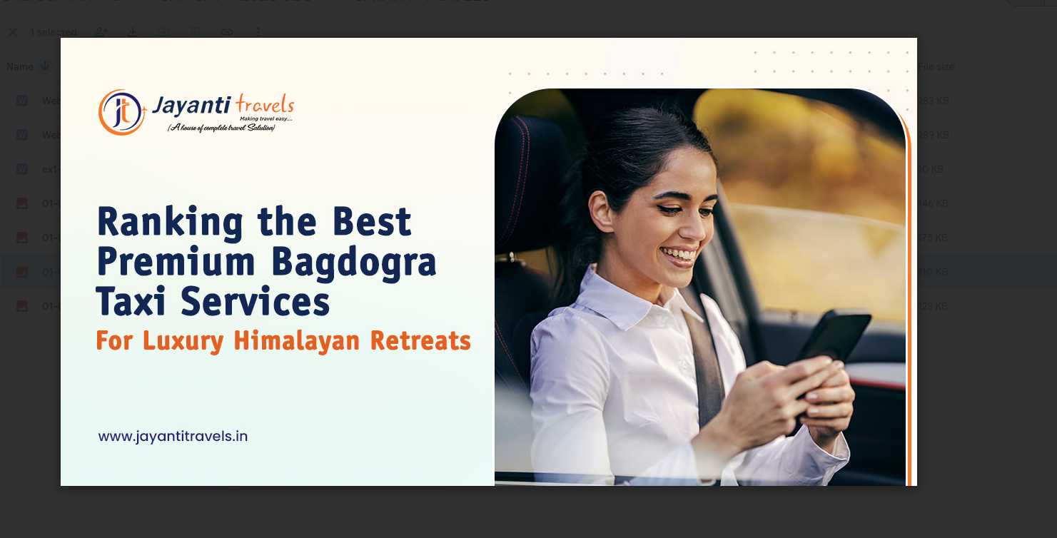 Ranking the Best Premium Bagdogra Taxi Services for Luxury Himalayan Retreats