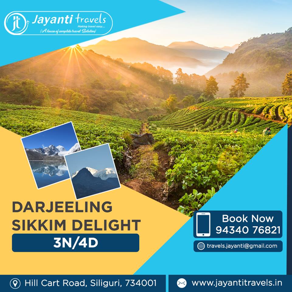 Spend Darjeeling Sikkim Delight with Jayanti Travels - 3 nights and 4days